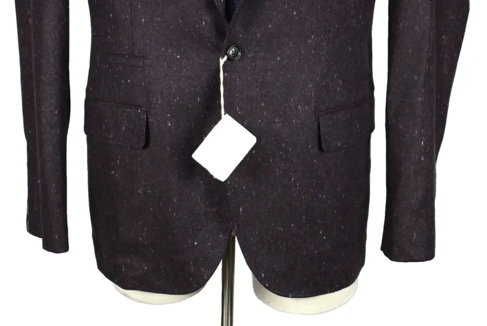 $6150 Brunello Cucinelli Blazer 38 R (48 EU) Purple Fleck Wool Cashmere Italy